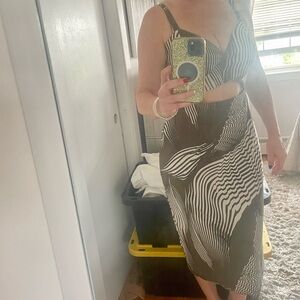 Midi cut out summer dress